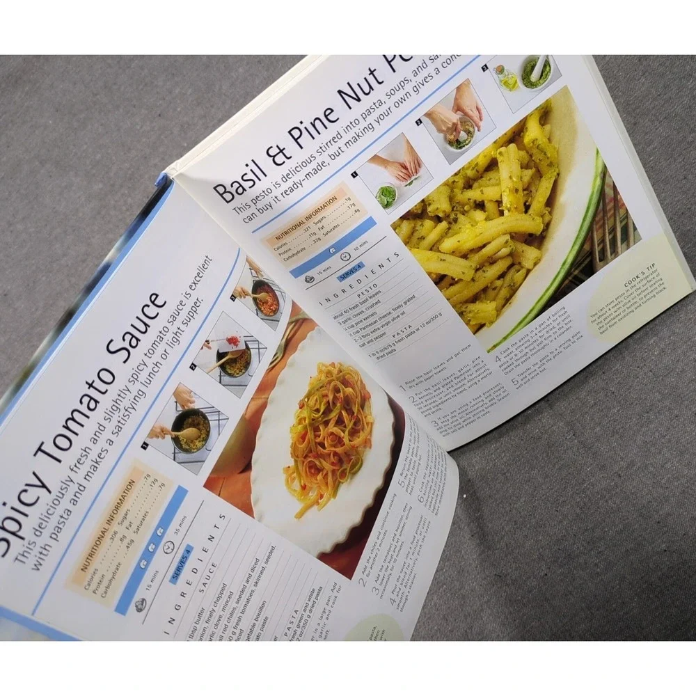 2003 Practical Pasta Sauces VTG Cookbook Published‎ by P3, Parragon, UK 32 pages